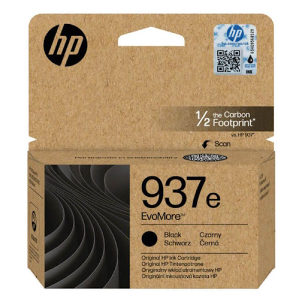 C.t.HP #937e negro Officejet Pro 9110 9120 9130 9700 2500p. EvoMore alta capacidad