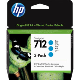 TINTA PACK 3 CIAN HP 712