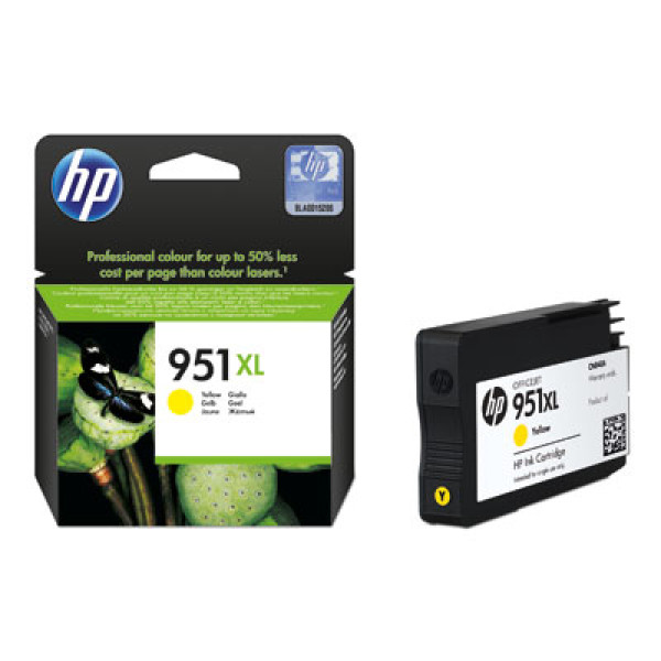 C.t.HP #951XL amarillo 1.500p. Officejet Pro 8100 8600 8610 8615 8620 Pro 251 276