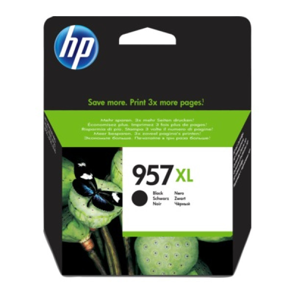 C.t.HP #957XL negro 3.000p. Officejet Pro 7720 7730 7740 8210 8720 8730 8740